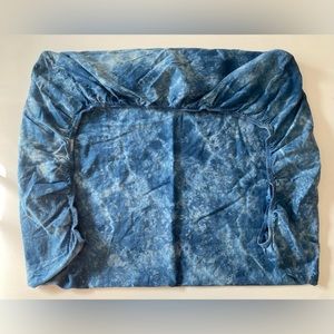 GOTS Organic Cotton Crib Sheet, Indigo Dyed
